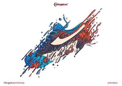 Sepatu Compass Fan Art adobe illustrator andredukun art artist artwork artworks design design art digital painting drawing drawingart fan artwork fanart fantasy illustration painting sepatu compass