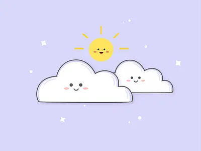 Awan animation design flat icon illustration illustrator logo minimal pastel pastel color