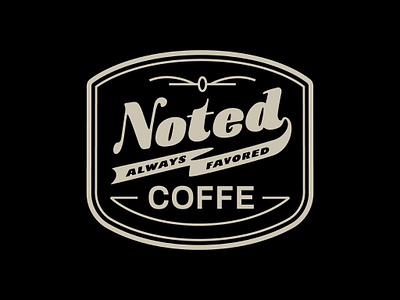 Noted Coffee branding coffee design doodle lettering logo typography vector