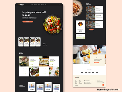 Ei San's Homemade Inspiration ( Recipe Website Design ) adobexd recipe recipe website responsive uiux web design