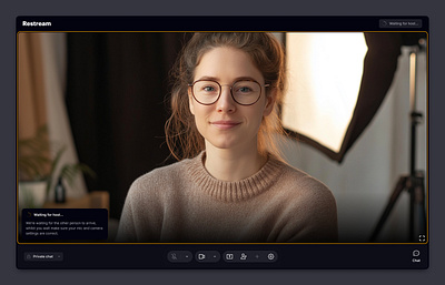 Waiting for host branding design icons interface product ui restream ui user experience user interface ux