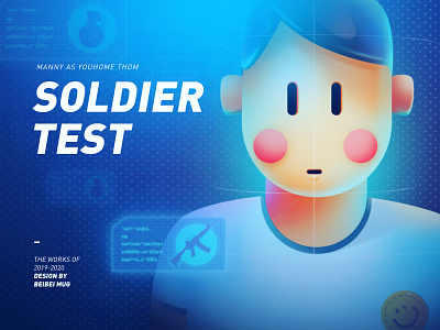 SOLDIER TEST cartoon color cool cute cyberpunk design game games illustration ui