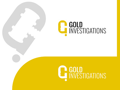 Gold Investigations logo design concept branding design logo logo design