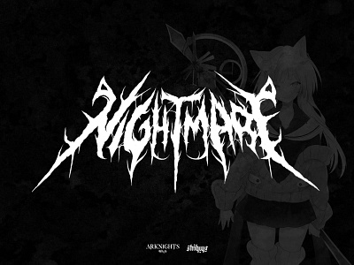 Nightmare Metal Logo band band logo design letter lettering logo logodesign logotype logotypedesign typography