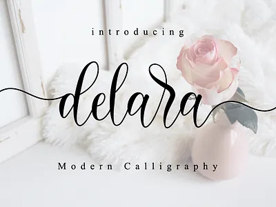 Delara Script beautiful font blogger font calligraphy custom font elegant font fashion font feminine font font for logos handmade handwritten font heart font heart swashes instagram font logo font lovely font modern calligraphy modern font romantic font script trendy font