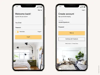 login page concept ui ux
