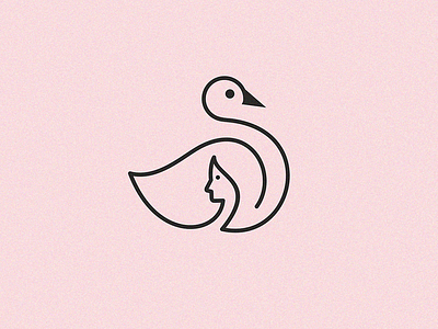 Swan / beauty salon beauty bird logo salon swan