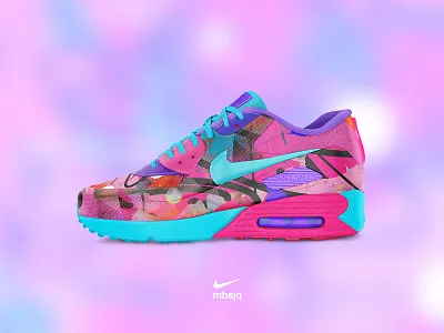 ‘We Can Dream’ Concept | Nike vs mbsjq collage create gradient mbsjq mockup nike nike air nike air max nike running nikeairmax pattern photoshop pumps trainers vibrant