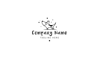 Cute Dog animal brand branding design logo umuarus vector