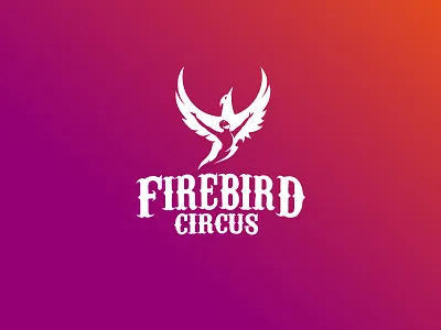Firebird circus brand identity branding fire firebird illustration logo logomark logos logotype logowork mark vector
