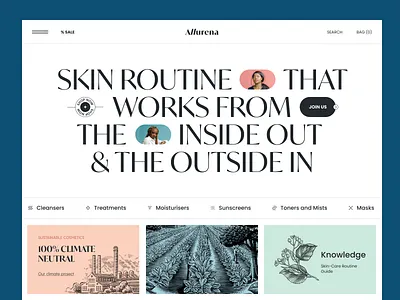 Landing Page for Cosmetics Brand design home home page homepage landing landing page landingpage site uidesign uiux userinterface uxui web design web page web site webdesign webpage website