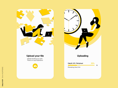 Daily UI 031 - FileUpload daily 100 challenge dailyui dailyui031 dailyuichallenge design file fileupload ui uidesign uiux uploading userinterface uxdesign webdesigner yellow