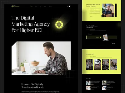 Digital Marketing landing Page agency branding agency design digital marketing landing page landing page design marketing marketing services seo social media web design website design