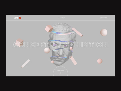 Art Exhibition 2020 3d 3d art art concept design exhibition logo trends typography ui ux vector