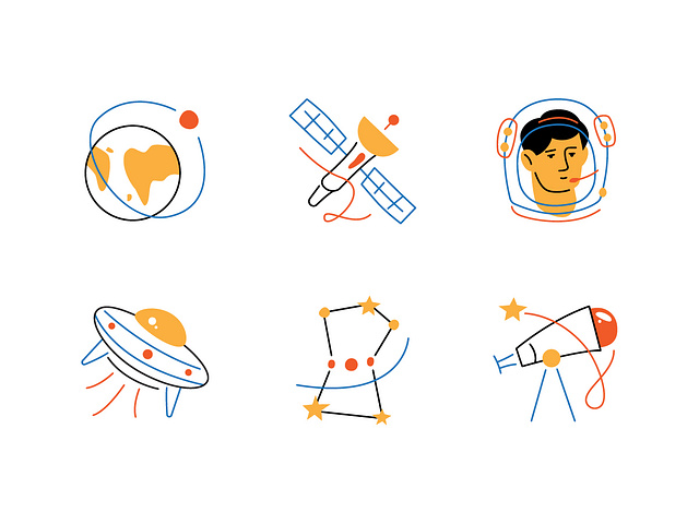 Space Isometric Icons By Boyko On Dribbble