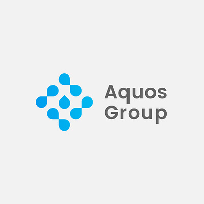 Aquos Group aqua aquos drop group logo logotype pool swimming water