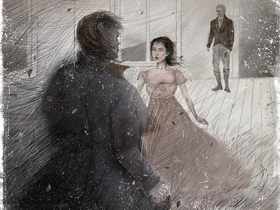 Wuthering heights art book illustration character illustration digital emily bronte illustration photoshop wuthering heights