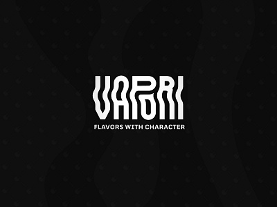 VAPORI E-Liquid Brand Logo Design art direction brand design branding dark logo distorted typography e liquid fluid design fluidity lettering logo logo design logo designer modern pattern simple logo typography logo vape vaping visual identity wavy