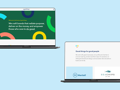 Good Things – Homepage agency brand branding design illustration logo responsive web website website design