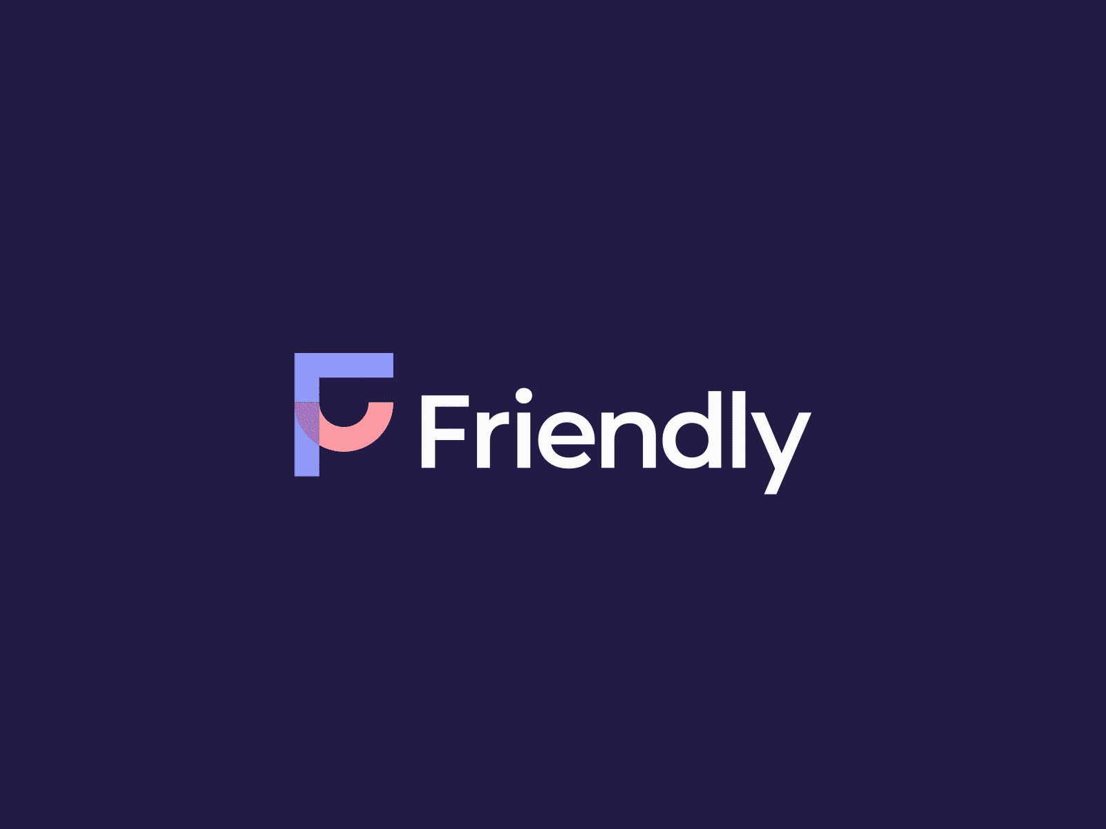 Friendly | Logo Animation 2d animation animation 2d animations branding f logo friendly animation friendly logo identity logo animation logo designer logo icon mark identity logotype mark icon symbol smile animation smile logo unused logo