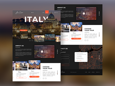 Travel Site UI/UX Design Concept italy landing landing page design sightseeing tour tourism tourist tours travel travel agency traveling travelling ui ui ux design ui design uidesign uiux ux ux design uxdesign