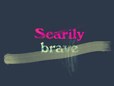 Scarily brave dreams growth growth mindset hope illustration lettering procreate solopreneur starting over typography