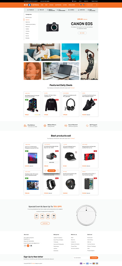 Fortress E-commerce website ui ux app brand branding design designs graphic graphic design icon illustration landing page design ui ui ux ux vector web designer web developer webdesign website design website developer websites
