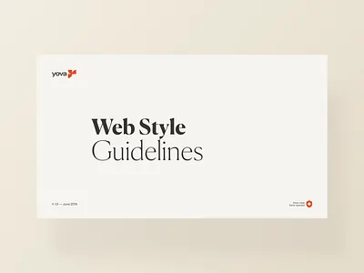 Yova Web Style Guidelines button development financial framework front end guidelines investment mobile responsive responsive web design rules style guide styleguide ui ux webdesign website design yova