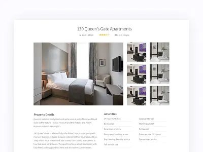 Apartment View apartment apartments minimal monotone rental website