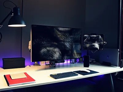 My 2020 Setup apple setup branding freelancer home office macbook pro 16 office pro display xdr website workstation