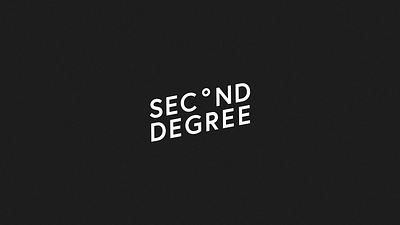 Second Degree Brewing Logo brand logo type typography