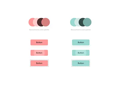 Monochrome Color Palette branding colors colors palette monochrome designoftheday figma monochrome uidesign