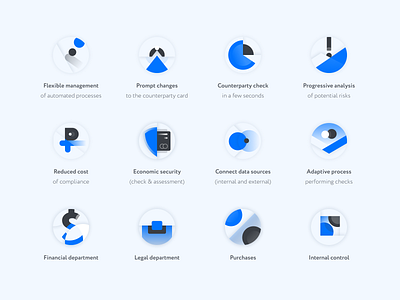 Abstract Iconography abstract app icon app icons blue branding design geometric geometry icon icon pack icon set icon style icon system iconography icons identity illustrations logo modern style