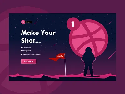 Dribbble Invite Giveaway 2020 dribbble invite illustration invitation landing page logo space typography ui uidesign ux uxdesign vector webdesign website website design