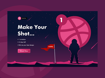 Dribbble Invite Giveaway 2020 dribbble invite illustration invitation landing page logo space typography ui uidesign ux uxdesign vector webdesign website website design