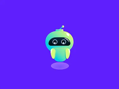 Chatbot greets animation bot character chatbot cute hello illustration interaction minimal robot smile uiux
