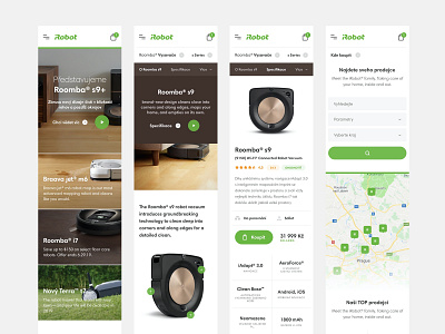 iRobot Responsive clean detail ecommerce header home homepage interior minimal technology ui ux web webdesign