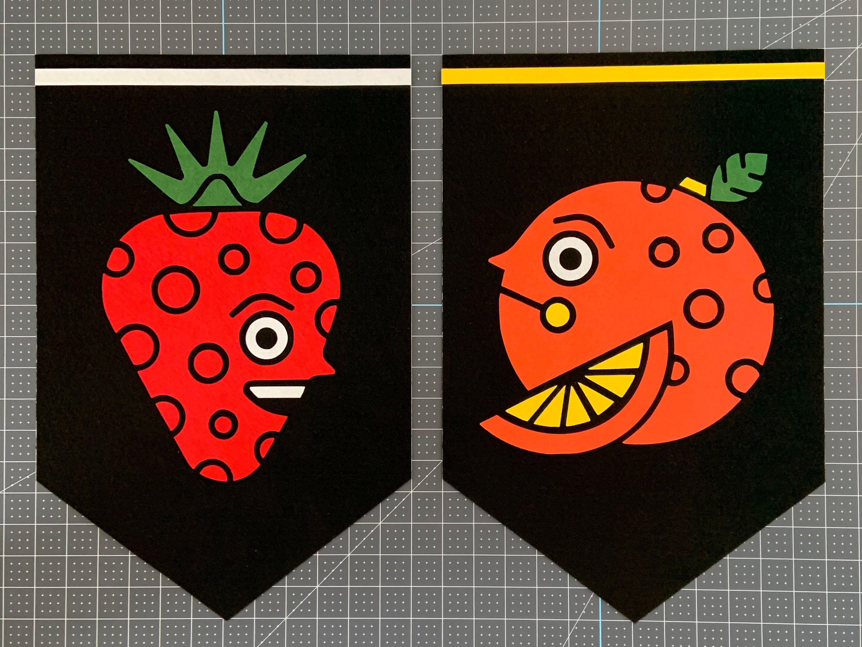 Example of Fruit Felt Banners