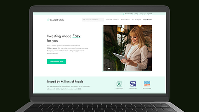 Mutual Fund Website branding design finance responsive sketchapp ui ux web webdesign website