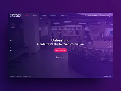 Mty Digial Hub Website art direction ui user experience user interface ux ux ui web design