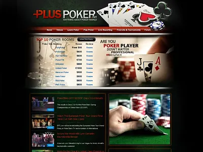 Plus Poker Official Website website webdesign design