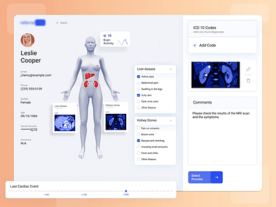 Patient Dashboard animation app components dashboard design designer elements features flow interactions interface responsive ui ui elements ux