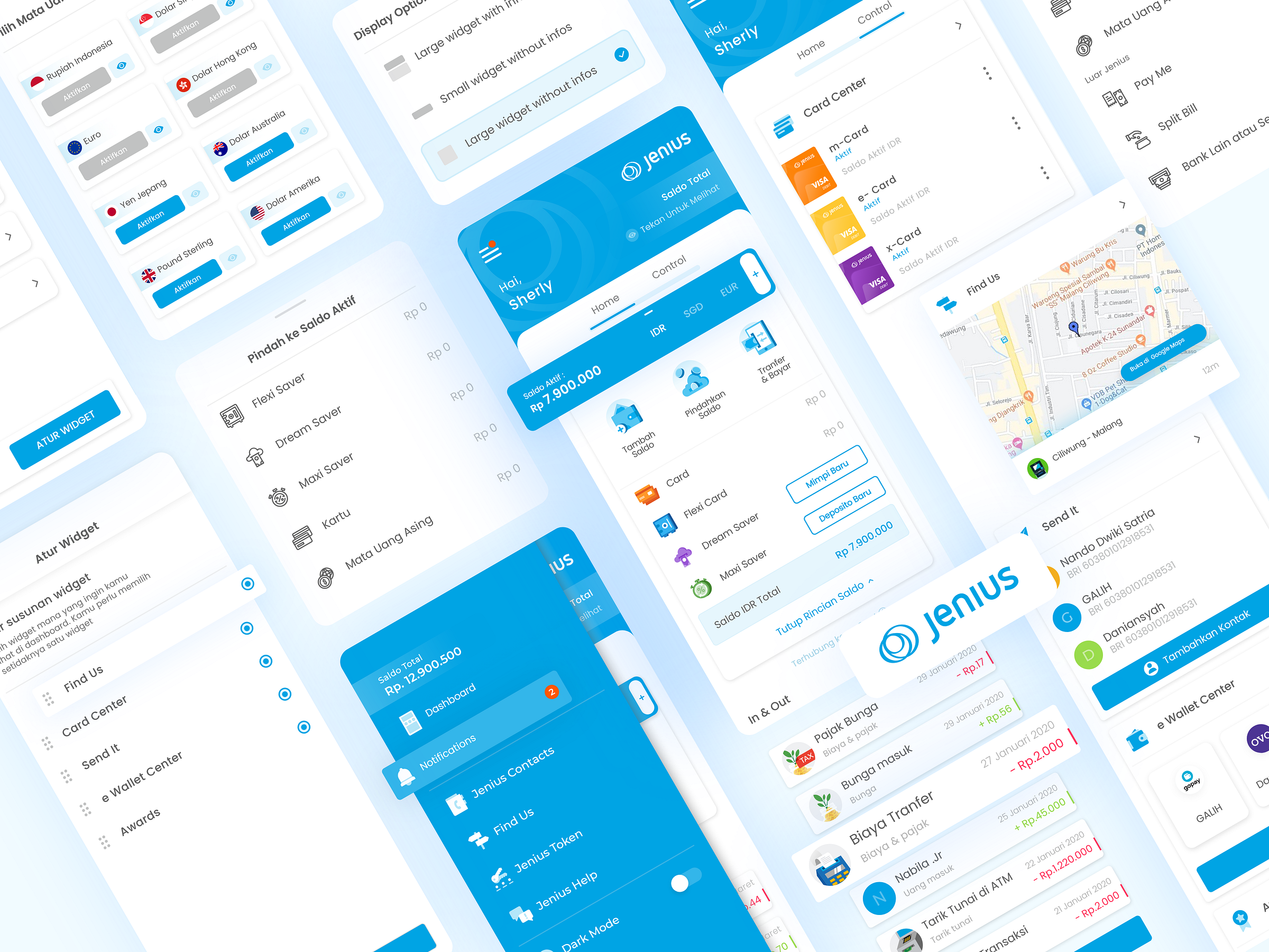 Redesign Jenius App by Nando Dwiki for Stickynootes on Dribbble