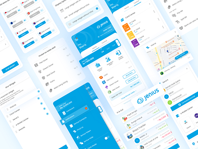 Redesign Jenius App app application clean colors concept experience icon illustration inspirations interface ios minimal mobile portfolio redesign ui ui design uiux ux wallet