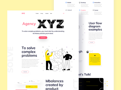 Agency Landing Page 2020 trend agency landing page ahsan raz app design branding clean app creative design digital design exploration illustration landing page design minimal design product design uidesign uiux web design web design agency web designer webdesign website design