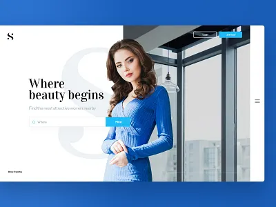 Dating Portal app clean dating girl landing page portal subtl ui ux visuality web website woman