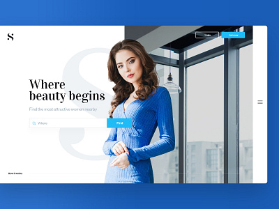 Dating Portal app clean dating girl landing page portal subtl ui ux visuality web website woman