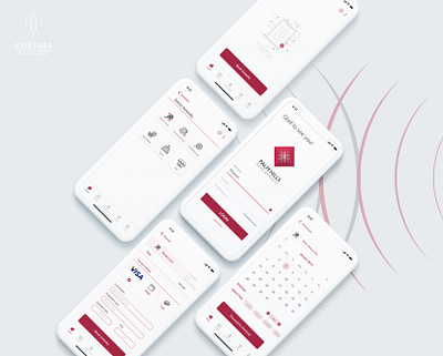 Khedma Mobile screens for (Palm hills) app app design business company design home service interface mobile app redesign ui uidesign