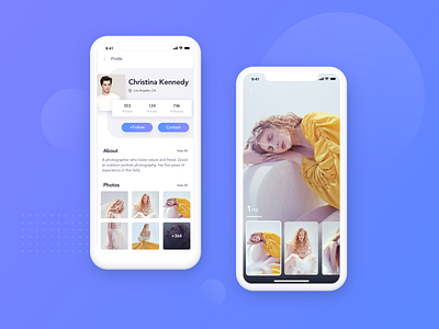 The moment app_Personal homepage app app design colorful design photographer product design social app ui