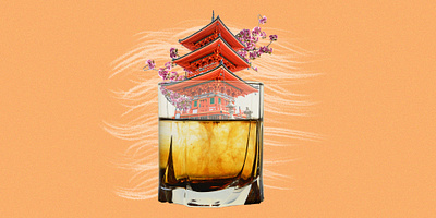 Japanese Bourbon alcohol bourbon cocktail collage japan japanese kyoto liquor photoshop rye sakura spirits tokyo whiskey